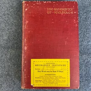 La bancarrota del matrimonio V.F. Calverton 1929 RARO 1ª Edición Tapa Dura Moral - Imagen 1 de 14