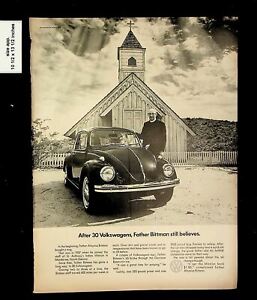 1969 30 Volkswagen VW Vater Bitman Vintage Druck ad 14607
