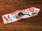 Vintage 1970S Victoria Emroidered Cloth Bookmark Leadebeaters Possum Australia