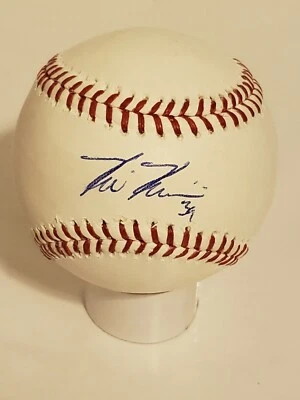 Kevin Kiermaier Firmado Tampa Bay Rays Rawlings OMLB Béisbol Insc MLB... Foto 1 de 4