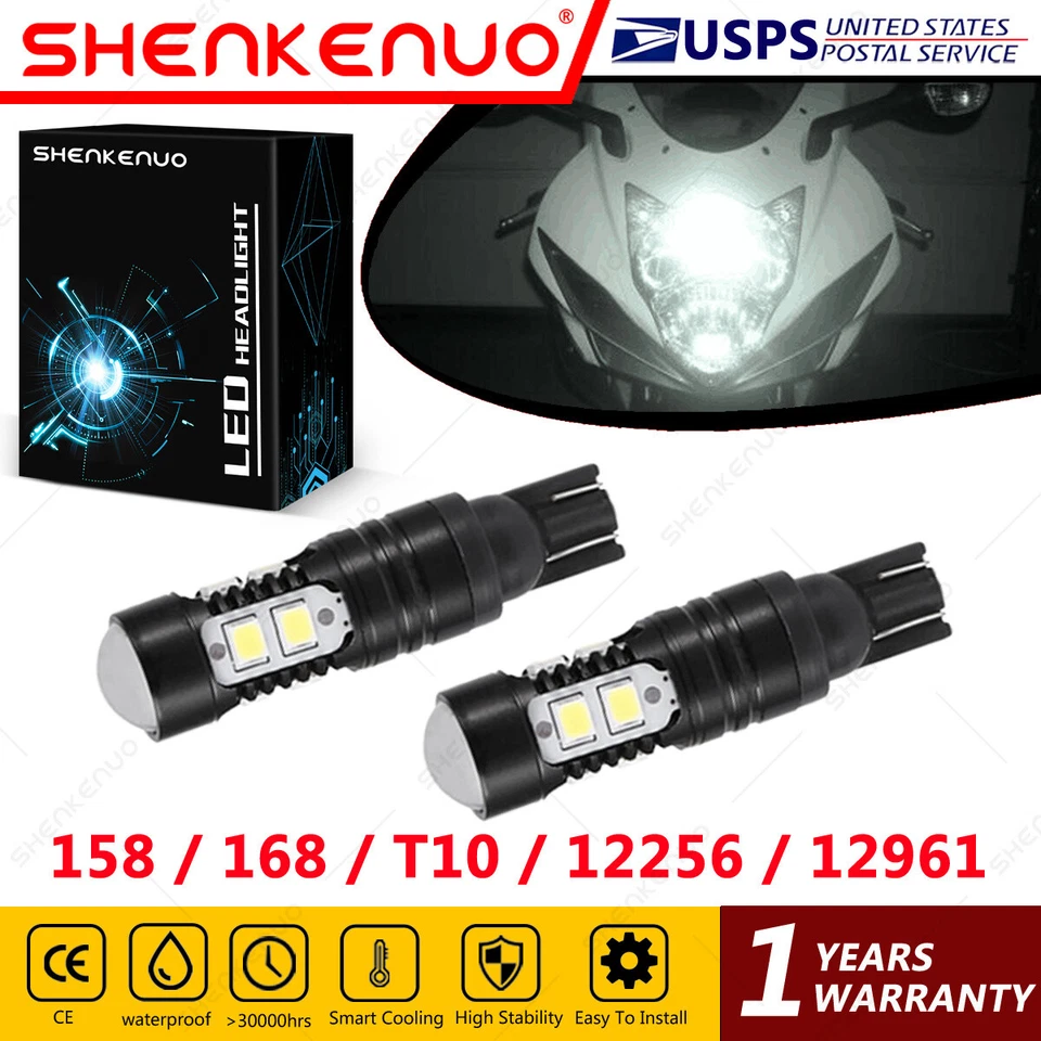 Bombilla LED de estacionamiento blanca para Honda Goldwing 1500 GL1500 1988-2000 2X 158 168 Foto 1 de 4