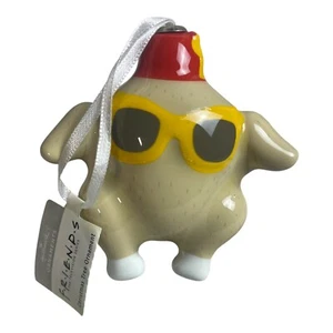 Friends Turkey in Fez and Sunglasses Decoupage Christmas Tree Ornament - Picture 1 of 3