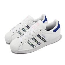 adidas Originals Superstar W Footwear White Pink Blue Women Casual Shoes IE9638