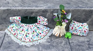 Abiti bambola fatti a mano per bambole Preemie Cavolo 12" - abito ""ragazza giardino - Foto 1 di 5