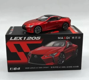 MASDI 1/64 Scale Lexus LC500h Sport 2020 Red Diecast Car Model Toy Gift NIB - Picture 1 of 5