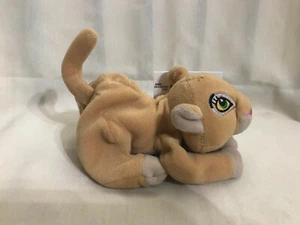Bolso de peluche vintage años 90 Disney El Rey León Nala cachorro 8" de largo nuevo con etiquetas - Imagen 1 de 2