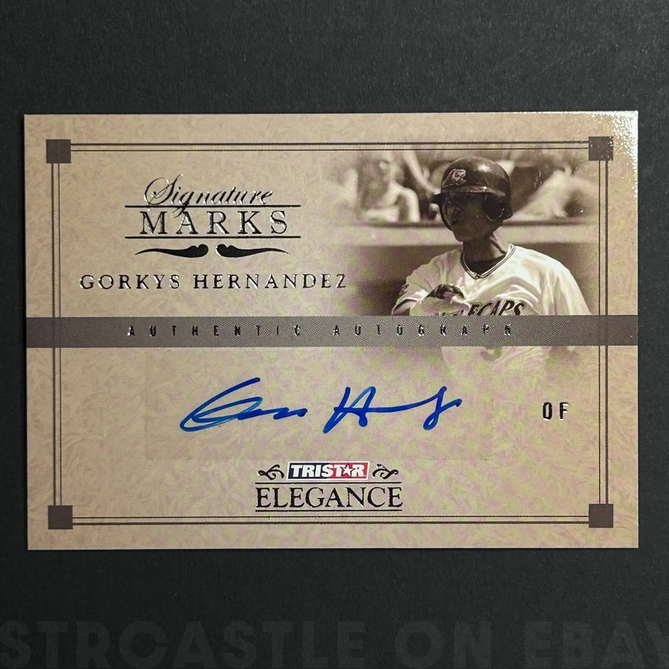 Gorkys Hernandez 2007 TRISTAR Elegance - Signature Marks #SM-GH (AU, RC) - Image 1 of 3