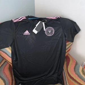 Camiseta de fútbol negra Adidas aeroready inter miami FC mls nueva con etiquetas talla L para hombre’s - Imagen 1 de 11