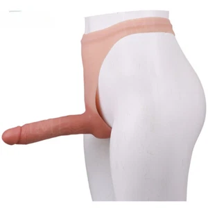 Silicone Dildo Panties 18cm Realistic Penis pants Anal Sex Toys for Gay Lesbian - Picture 1 of 11