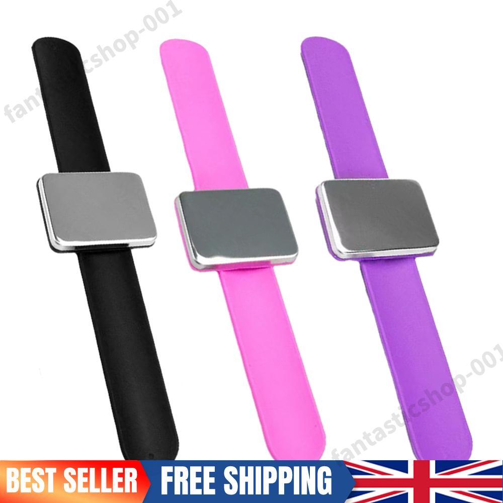 Braccialetto Porta Spille Magnetico In Silicone Rosa - Per Cucito E Fai Da Te - Foto 5