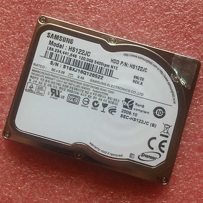  NEW Dell YM012 HS122JC 1.8" PATA 120GB 5400 100 MB/s Samsung Laptop Hard Drive - Image 1 of 2