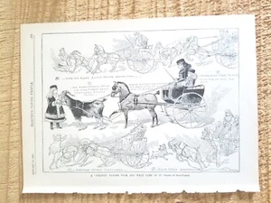 UNA SQUADRA TANDEM GRAFFIO.STAMPA INCISIONE VINTAGE 1886 HARPER'S 11" x 8"*86 - Foto 1 di 3