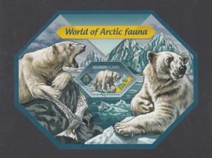 Solomon Islands Stamps.Mini Sheet.World of Arctic Fauna.2014.C.T.0 - Bild 1 von 2