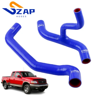 Blue Silicone Radiator Hose Kit for 1997-2003 Ford F-150 Truck 4.6L 5.4L V8 Eng. - Image 1 of 4