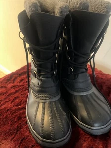 SOREL - Men's 1964 Pac Nylon Snow Boot for Winter / Boots -Men’s US 10.5 Black - Picture 1 of 7