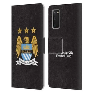 MAN CITY FC CREST CUSTODIA COVER A PORTAFOGLIO IN PELLE PER SAMSUNG TELEFONI 1 - Foto 1 di 2