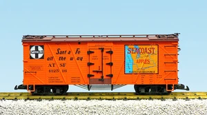 USA Trains G Scale Out Brac Reefer 15022 Santa Fe/Seacoast Apples (#412516) - Picture 1 of 1