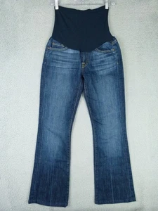 7 For All Mankind Damen 27 28x29 Blau Bootcut Umstandsjeans - Bild 1 von 9