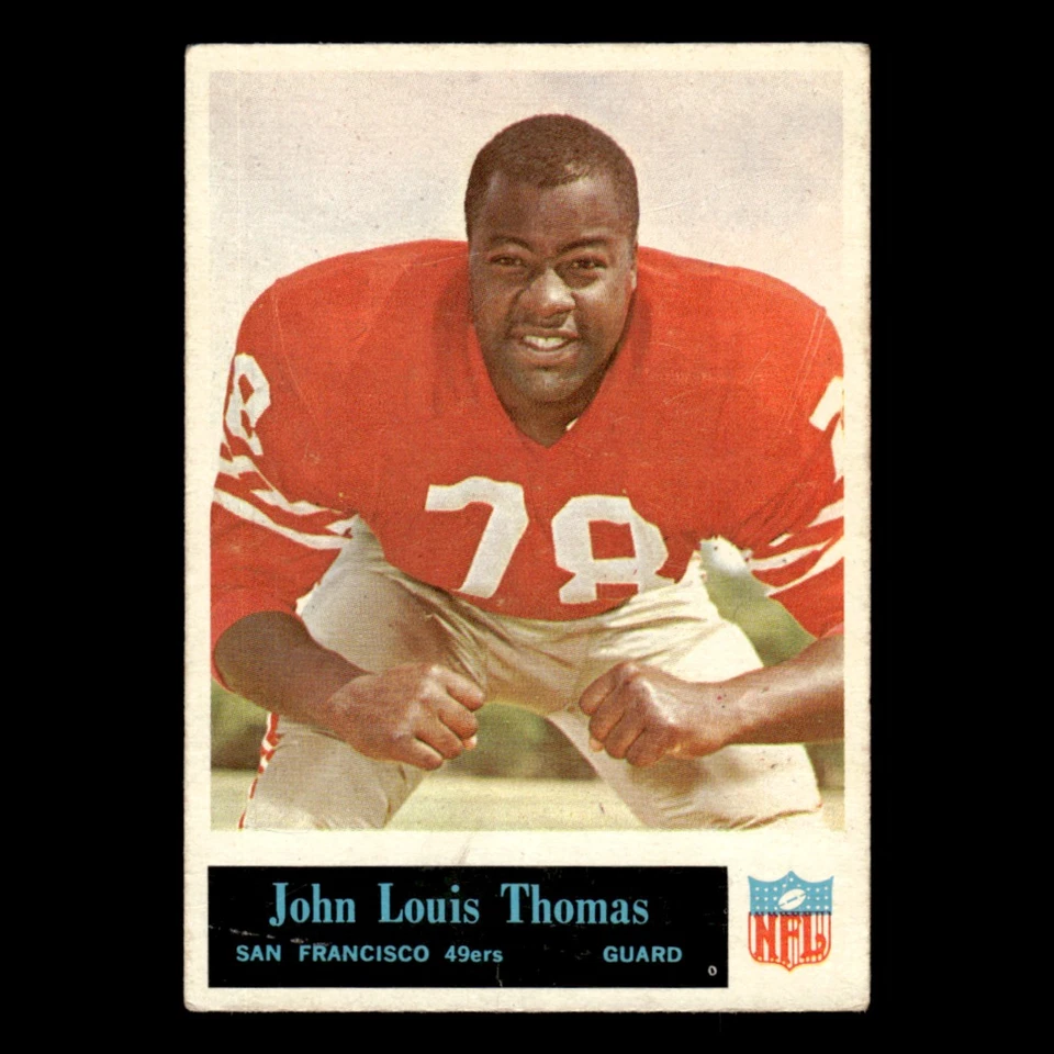 John Thomas #181 1965 Philadelphia San Francisco 49ers Football Card NFL EX - Image 1 of 3