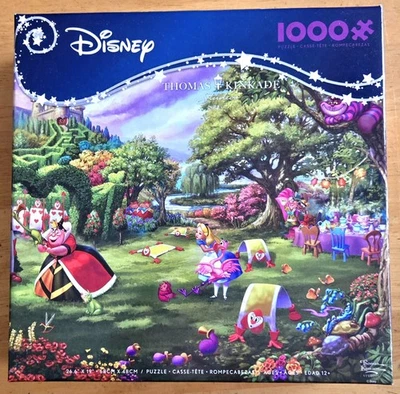 (3) Disney Puzzles w/Posters Alice in Wonderland-Pocahontas-Lilo and Stitch - Immagine 1 di 4