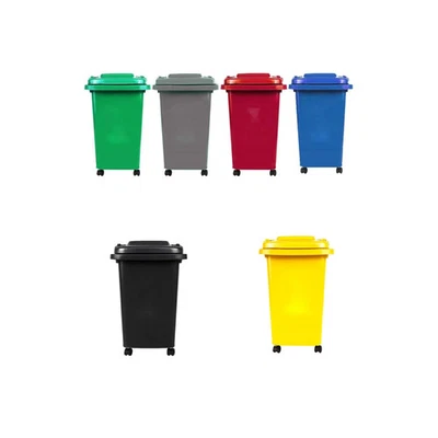 Recycling Wheelie Bin Dustbin Rubbish Waste Trash Kitchen Home Office 30L 50L - Image 1 of 4