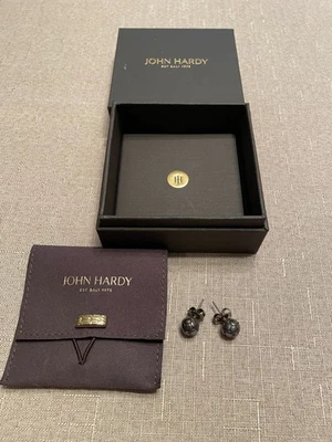 John Hardy Sterling Post Earring Set Original Box, Paperwork, Bag - Image 1 of 4