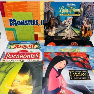 Disney Movie Lithographs Lot of 17 from 8 Movies: Monsters Tramp Mermaid 101 - Picture 1 of 13