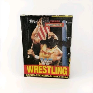 Rare WWF 1987 TOPPS SEALD BOX WRESTLING WRESTLE-MANIA + 36 FACTORY SEALED PACKS - Picture 1 of 5