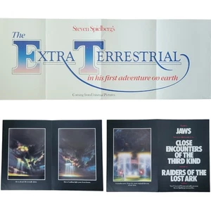 VTG E.T. The Extra Terrestrial Press Book Fold Out Advertisement Poster 1982 - Picture 1 of 8