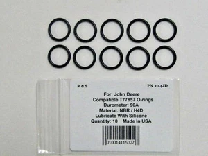 10 Junta tórica compatible John Deere T77857 / H81608 / R&S 014JD / H4D NBR Material - Imagen 1 de 2