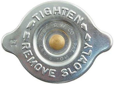 Zinc Plated Radiator Cap With Stampings For 1957-1966 Ford Ranchero - Image 1 of 2