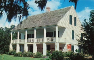 Acadian House Museum Longfellow Evangeline SP St Martinville LA Vintage Postcard - Picture 1 of 2