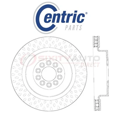 Centric C-TEK Disc Brake Rotor for 2004-2005 Jaguar XJR 4.2L V8 - Kit Set oz Foto 1 de 4