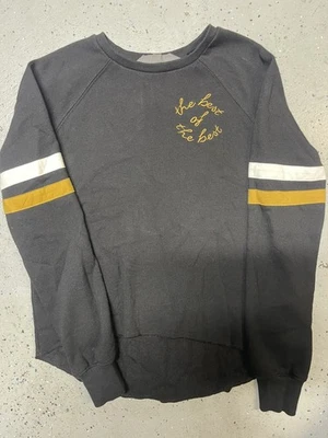 Harley-Davidson Women's Black Crew-Neck Pullover Fleece Sweatshirt Size XS - Image 1 of 4