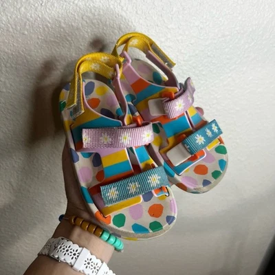 Mini Melissa x Fabula Niños Pequeños 10 Multicolor Arco Iris Lunares Sandalias Foto 1 de 4
