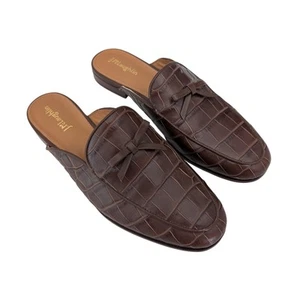 Mulas de cocodrilo Georgina de cuero J. McLaughlin - talla 8 - Imagen 1 de 10