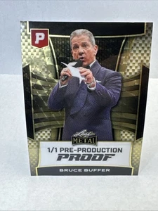 2025 Leaf Metal Pristine Bruce Buffer Super Gold Prismatic Pre Prod Proof 1/1 - Picture 1 of 2