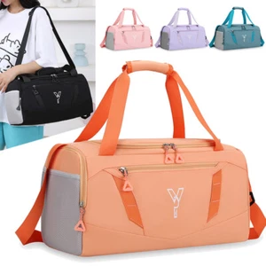 Gym Handbag Waterproof Training Bag Dry Wet Swimming Tote With Shoes Pocket - Picture 1 of 18