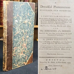 1774 A Dreadful Phenomenon described and improved River Severn Fletcher 2nd Ed - Picture 1 of 13