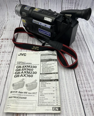 JVC GR-AXM80U VHS-C Camcorder Video Camera - For Parts/Repair - Image 1 of 4