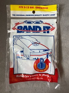 BAND IT 5 to 15 Gal. Trash Can Elastic Loop With Stay Put Holder - Picture 1 of 2
