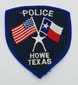 HOWE TEXAS TX Sheriff Police Patch LONE STAR STATE & US Flag Navy background - Picture 1 of 2