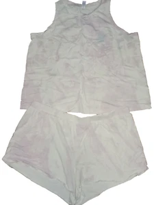 STARS ABOVE PAJAMA SET SHORTS SHIRT PINK WHITE BABY BLUE TYE DYE WOMEN SIZE XXL - Picture 1 of 2