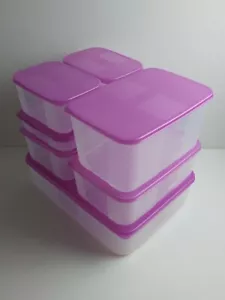 Tupperware Freezer Mate Essential Set of 7 + Free Shipping - Picture 1 of 6
