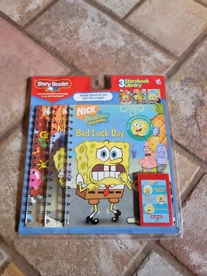  2005 NEW Story Reader Spongebob - 3 Storybook Library with Cartridge  - Image 1 of 4