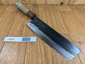 Cuchillo de cocina de chef japonés NAKIRI HECHO A MANO vintage Japón 164/303 mm JJ932 - Imagen 1 de 18