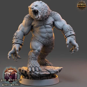 Harkan Giant Humanoid Bear - Werebear - Daybreak Miniatures - Wargames Fantasy - Picture 1 of 3