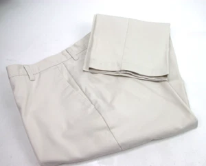 Dockers  Khaki Pants Flat Front No Wrinkle Beige Chinos Men's Size 34 x 30 - Picture 1 of 11