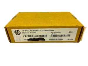 JD494A I Genuine Open Box HPE SFP (mini-GBIC) Module - 1 x 1000Base-LX1 3CSFP92 - Picture 1 of 4