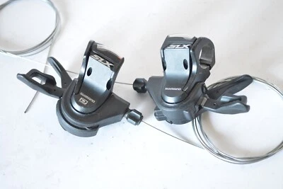 SHIMANO SLX 10 x 2 / 3 SPEED BICYCLE RAPIDFIRE WINDOW SHIFTER PODS SL-M670 - Image 1 of 4